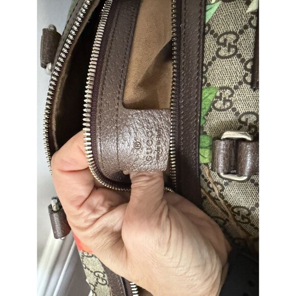 Gucci Convertible Duffle Bag Tian Print GG Coated Canvas Medium - Picture 11 of 13